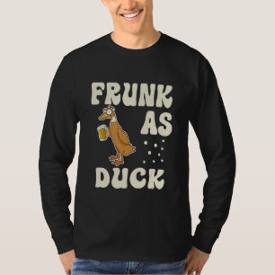 T-shirt Canard Frunk   Canard en caoutchouc buvant Mème Hu