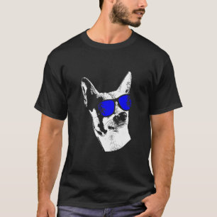 T-shirt Canard lunettes de soleil chien chien chien chien
