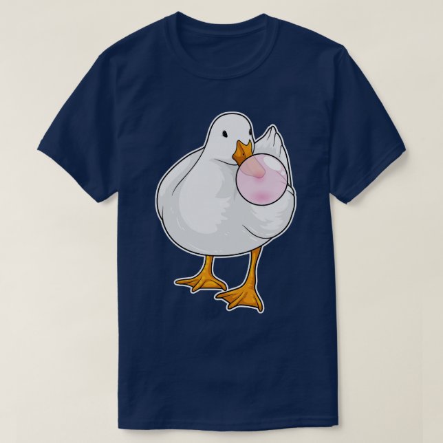 T-shirt Canard mâchant du chewing-gum (Design devant)
