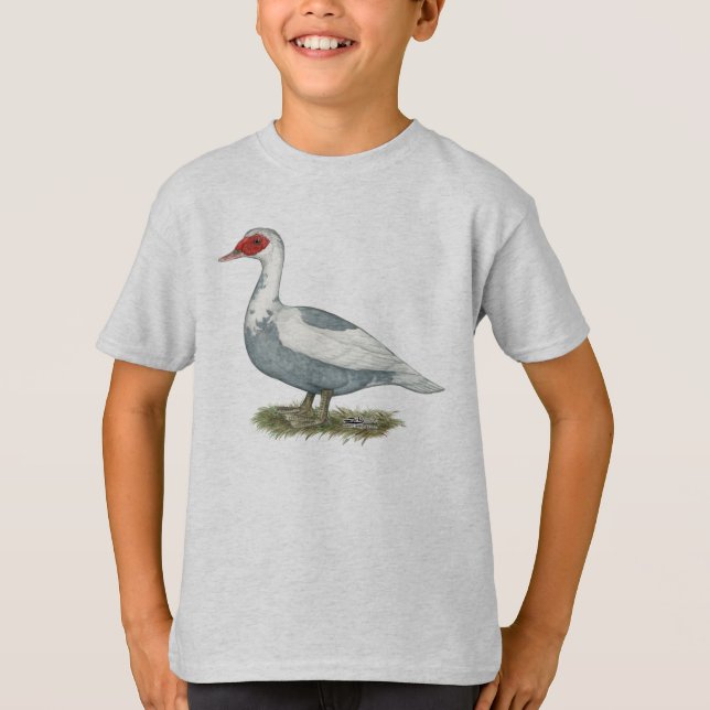 T-shirt Canard mousseux bleu (Devant)