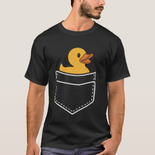 T-shirt Canard poche drôle de bain de caneton oiseau jouet