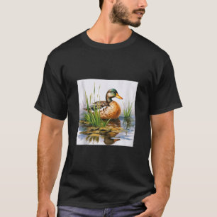 T-shirt canard rétro Pintail Canard Cute Canard Canard Aqu