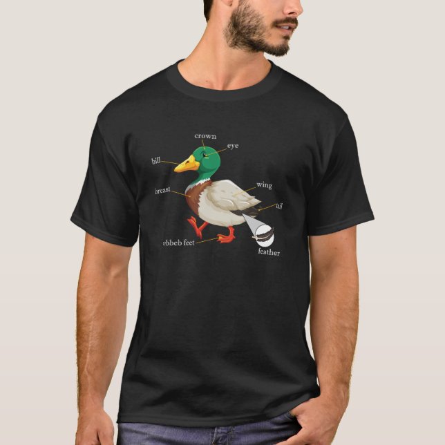 T-shirt Canard sauvagine Parties d'animaux sauvages du can (Devant)