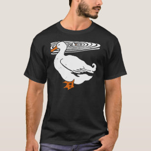 T-shirt Canard victorien de gravure sur bois sur le