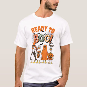 T-shirt Canards amusants prêts à Boo Halloween