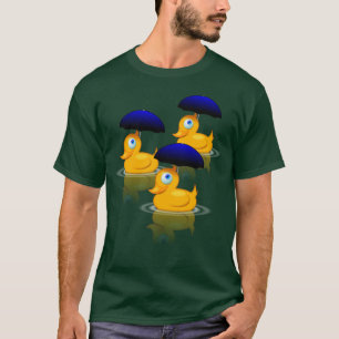 T-shirt Canards multiples de parapluie