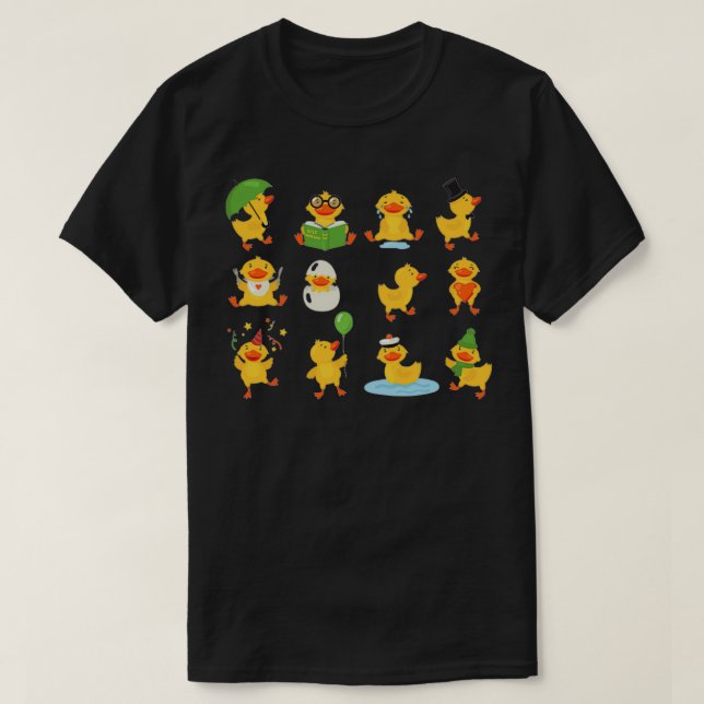 T-shirt Canards Qui Font De Mignons Choses 101 (Design devant)