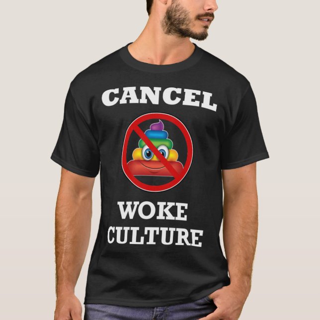 T-shirt Cancel Woke Culture Anti Socialist Communist Agend (Devant)