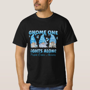 T-shirt Cancer Awareness Light Blue Gnome