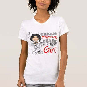 T-shirt Cancer carcinoïde sali avec Girl.png faux
