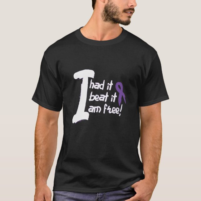 T-shirt Cancer de la pancréatique Lutte contre le cancer R (Devant)
