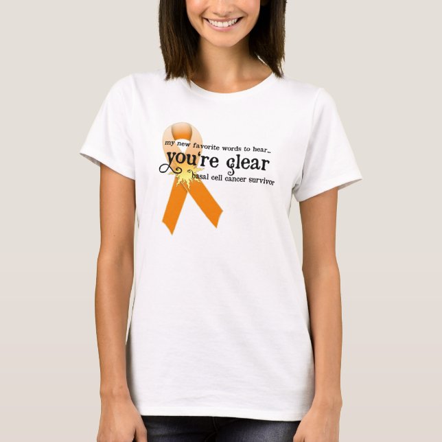 T-shirt Cancer de la peau Survivant D5 :: Vous êtes clair (Devant)