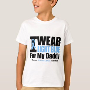 T-shirt Cancer De La Prostate Je Porte Un Bleu Léger Pour