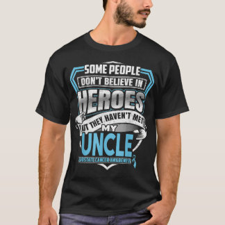 T-shirt Cancer de la prostate Mon oncle est un guerrier