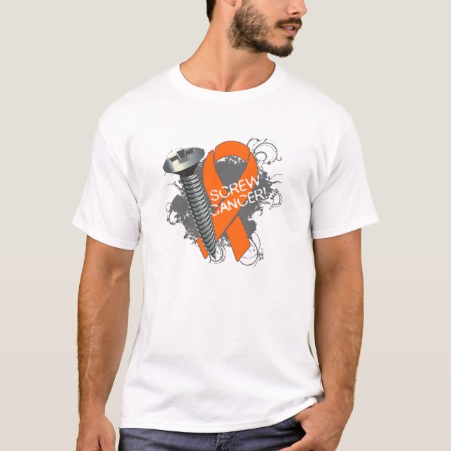 T-shirt Cancer de la vis - Leucémie de la masse (Devant)
