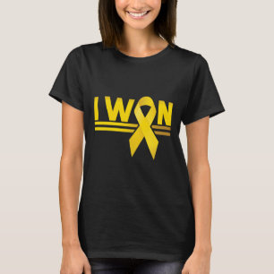 T-shirt Cancer de l'enfance J'ai gagné le ruban
