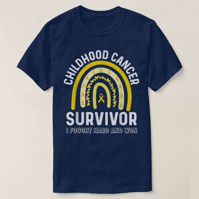 T-shirt Cancer de l'Enfance Survivant Fin de la lutte cont (Design devant)