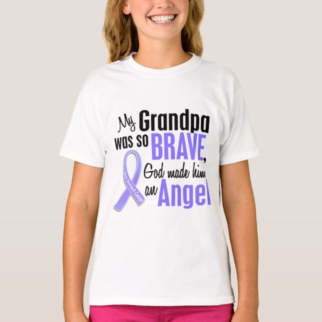 T-shirt Cancer de l'estomac de grand-papa de l'ange 2 (Devant)
