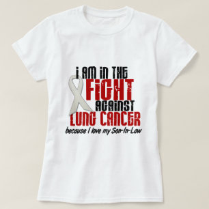 T-shirt Cancer de poumon DANS le beau-fils du COMBAT 1