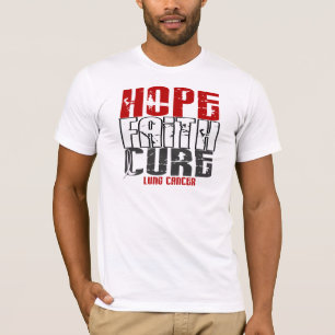 T-SHIRT CANCER DE POUMON DE TRAITEMENT DE FOI D'ESPOIR
