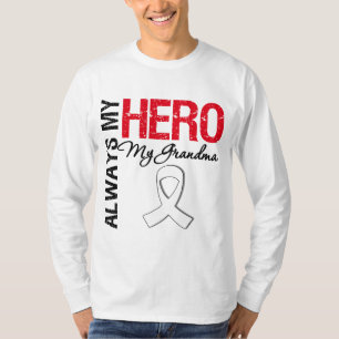 T-shirt Cancer de poumon - toujours mon héros ma