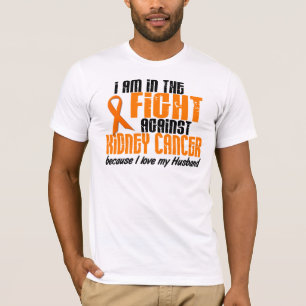 T-shirt CANCER de REIN dans le combat pour mon mari 1