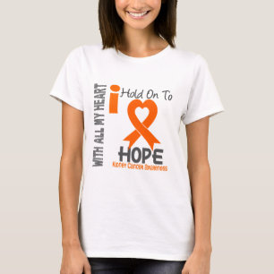 T-shirt Cancer de rein que je me tiens dessus pour espére