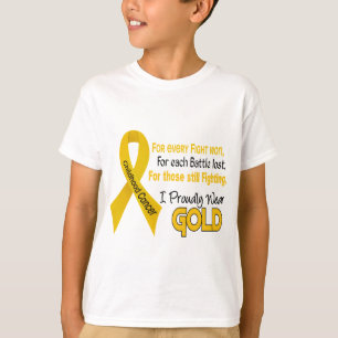 T-shirt Cancer d'enfance pour le chaque ..... je porte