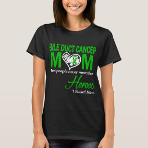T-shirt Cancer des voies biliaires Maman j'ai élevé la mie