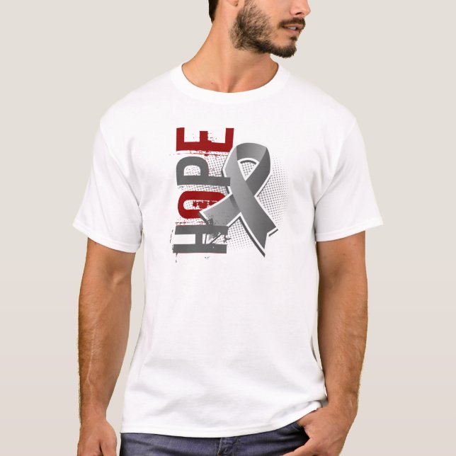 T-shirt Cancer du cerveau de l'espoir 2 (Devant)