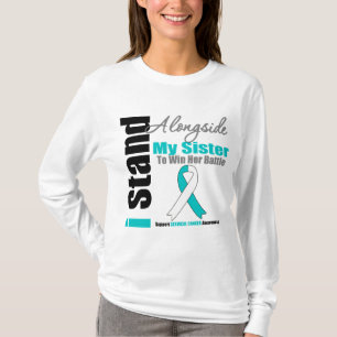 T-shirt Cancer du col de l'utérus que je me tiens à côt