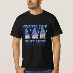T-shirt Cancer du côlon Cancer colorectal Bleu foncé Rub