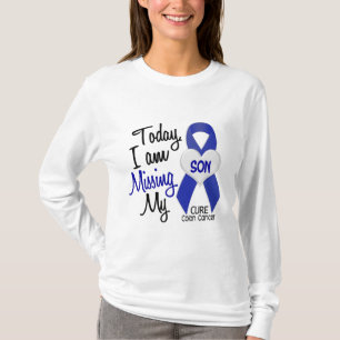 T-shirt Cancer du colon MANQUANT MON FILS
