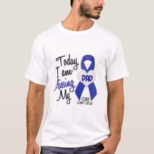 T-shirt Cancer du colon MANQUANT MON PAPA