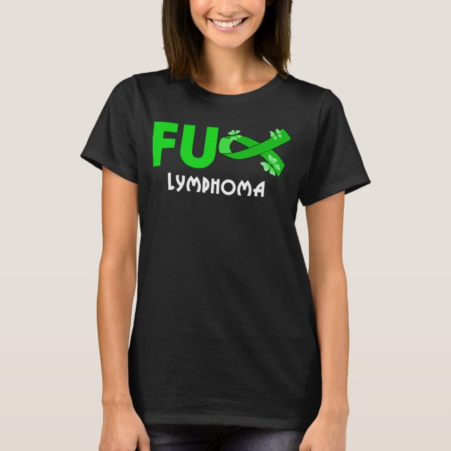 T-shirt cancer du lymphome du fu drôle (Devant)
