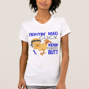 T-shirt Cancer du rectum de poussin de Fightin