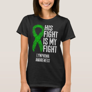 T-shirt Cancer du Sang Sa lutte est mon combat Lymphoma Aw