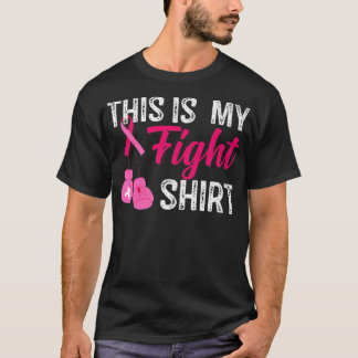 T-shirt Cancer du sein C'est mes combats Pink Ribbon Premi