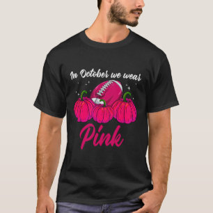 T-shirt Cancer Du Sein citrouille - En Octobre Nous Porton