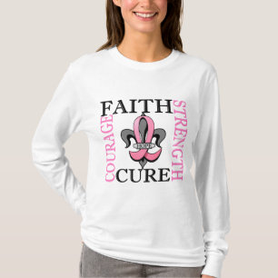T-shirt Cancer du sein de Fleur De Lis 3