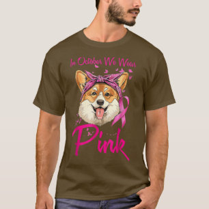 T-shirt Cancer Du Sein En Octobre Nous Portons Pink Cute C