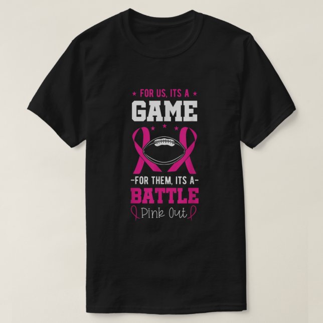 T-shirt Cancer du sein Football Rugby entraîneur Survivant (Design devant)