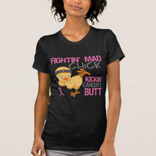 T-shirt Cancer du sein fou de poussin de Fightin