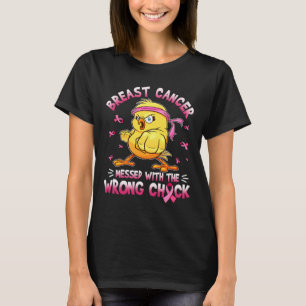 T-shirt Cancer Du Sein Gâché Avec Les Mauvais Chick Drôle