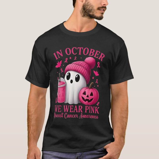 T-shirt Cancer du sein Halloween Femmes en octobre Nous po (Devant)