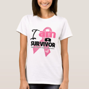 T-shirt Cancer du sein - je suis un survivant