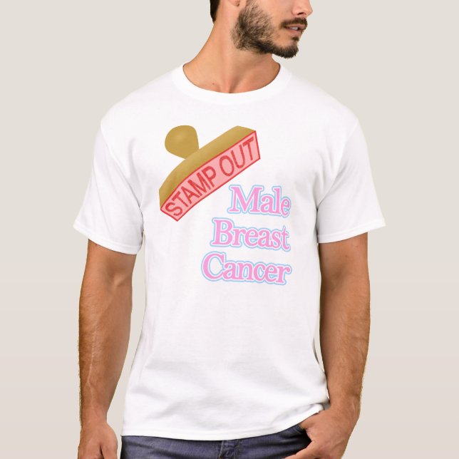 T-shirt Cancer du sein masculin (Devant)