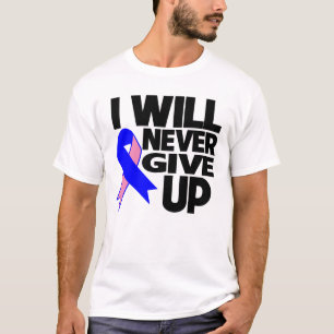 T-shirt Cancer du sein masculin que je n'abandonnerai