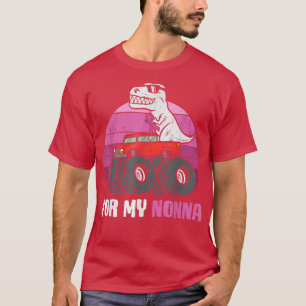 T-shirt Cancer du sein pour ma Nonna Vintage TRex Dinosaur
