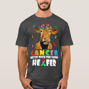 T-shirt Cancer Mis Au Courant Avec Le Mauvais Bruant De La